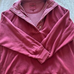 Aerie Burgundy Knit Pullover